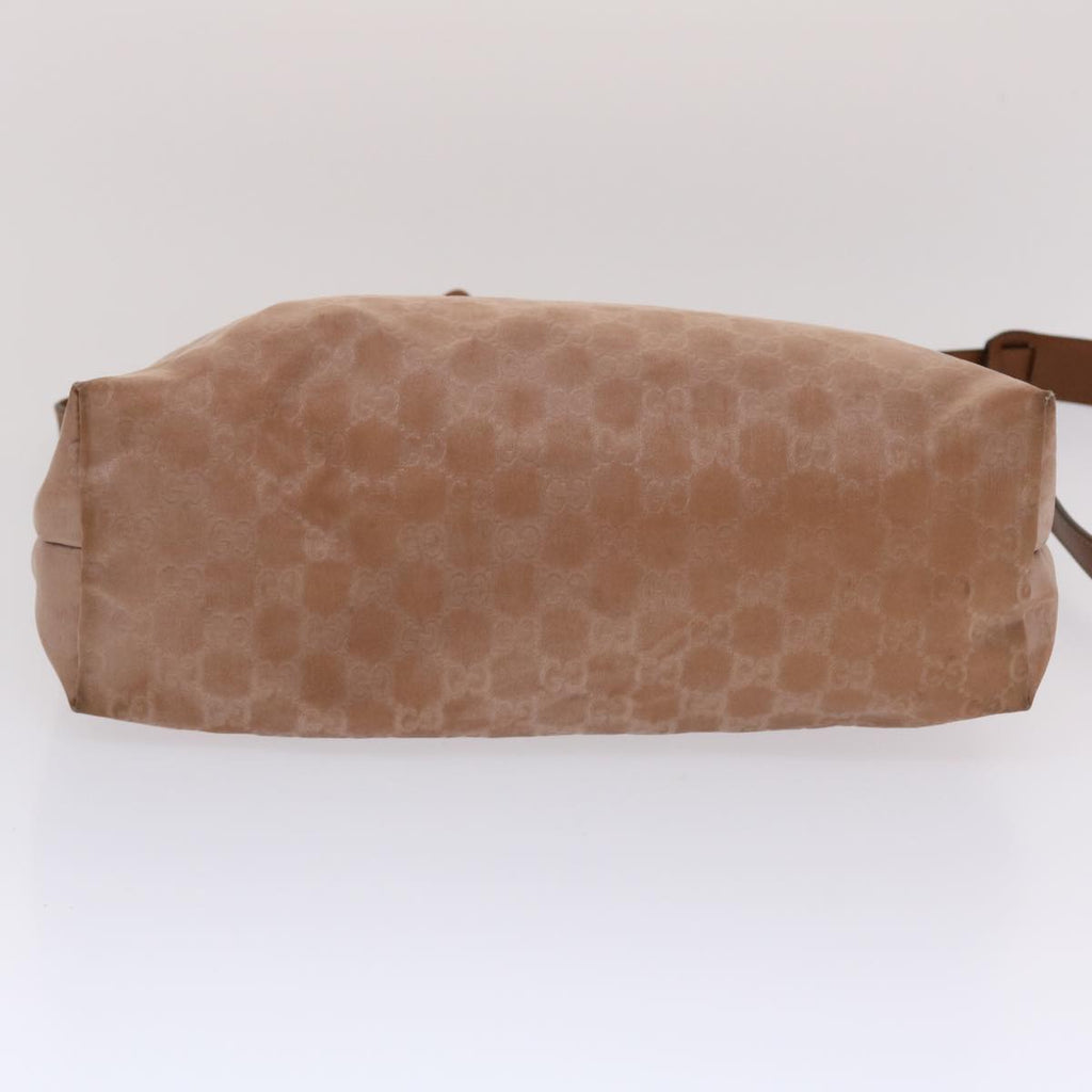 GUCCI GG Canvas Shoulder Bag Nylon Pink Brown  49073