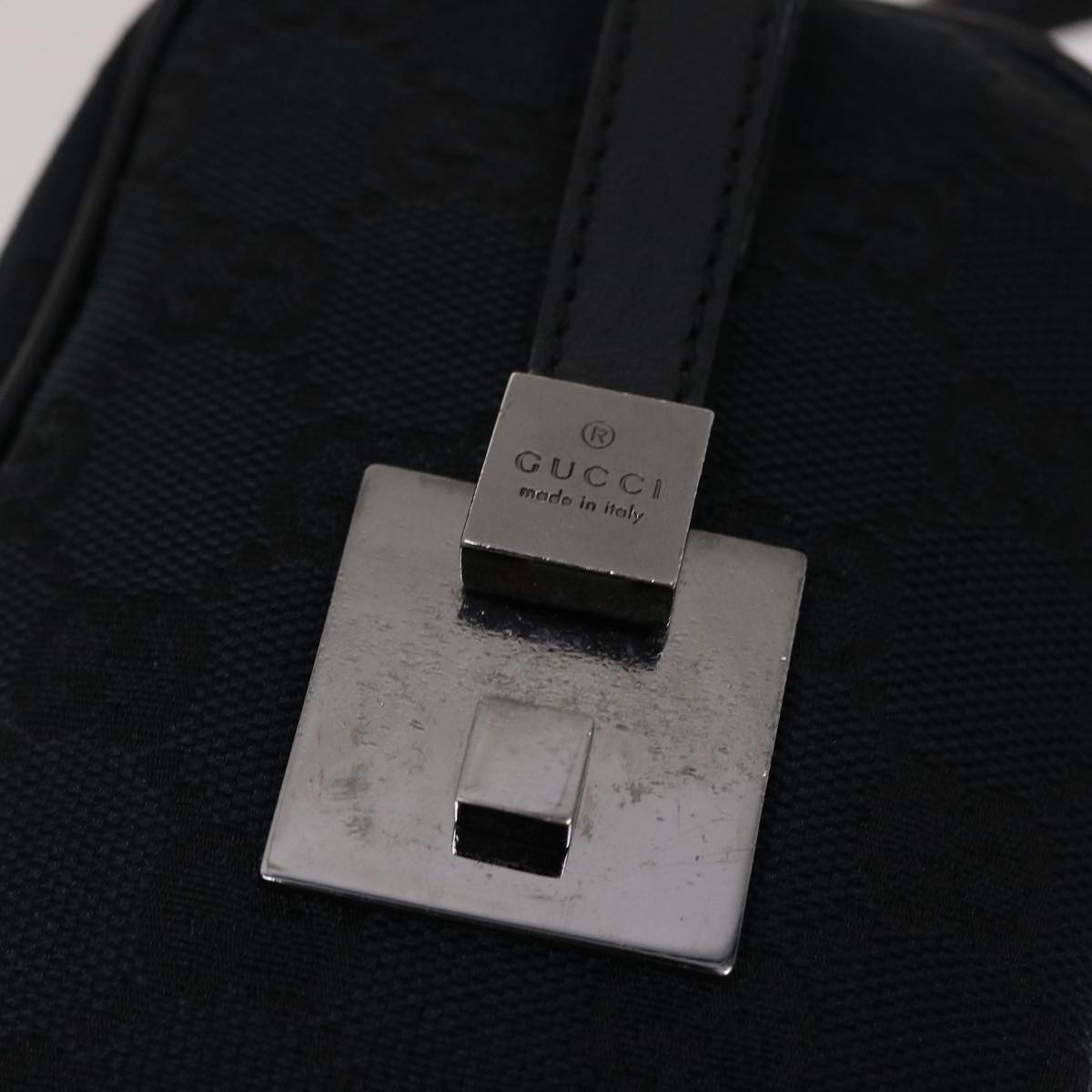 GUCCI GG Canvas Hand Bag Black  49079
