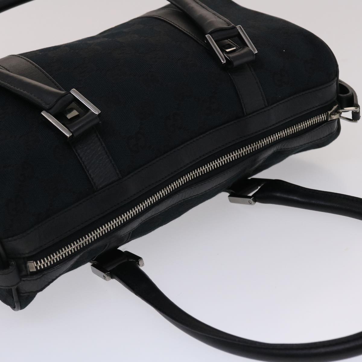 GUCCI GG Canvas Hand Bag Black  49079