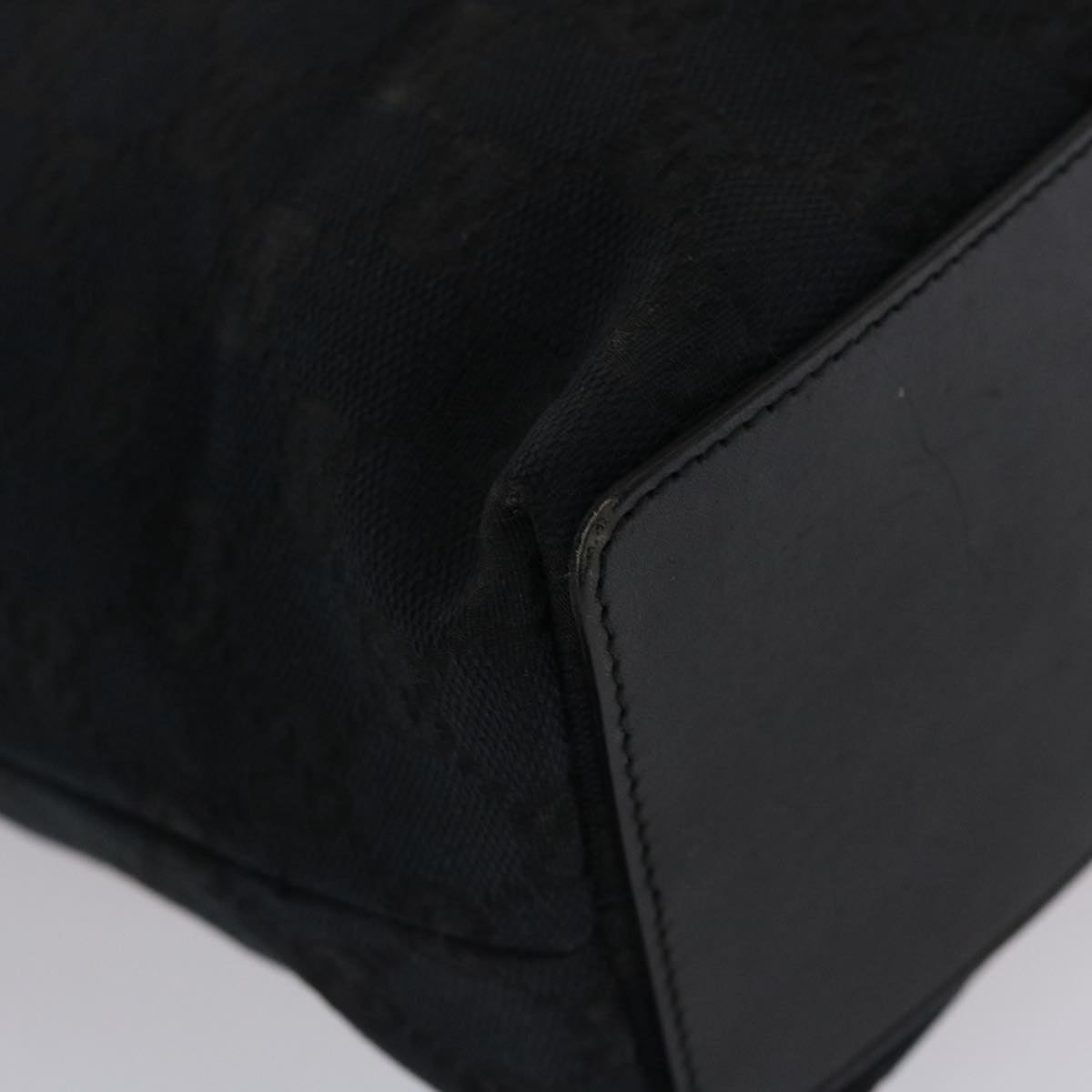 GUCCI GG Canvas Hand Bag Black  49083