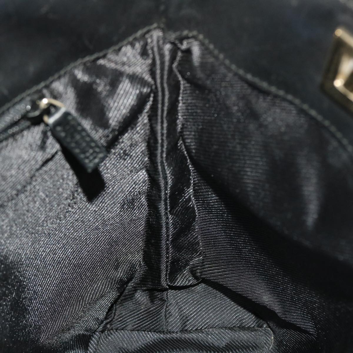 GUCCI GG Canvas Hand Bag Black  49083