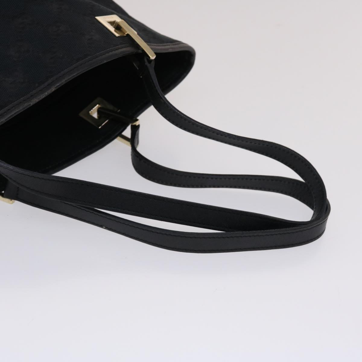 GUCCI GG Canvas Hand Bag Black  49083
