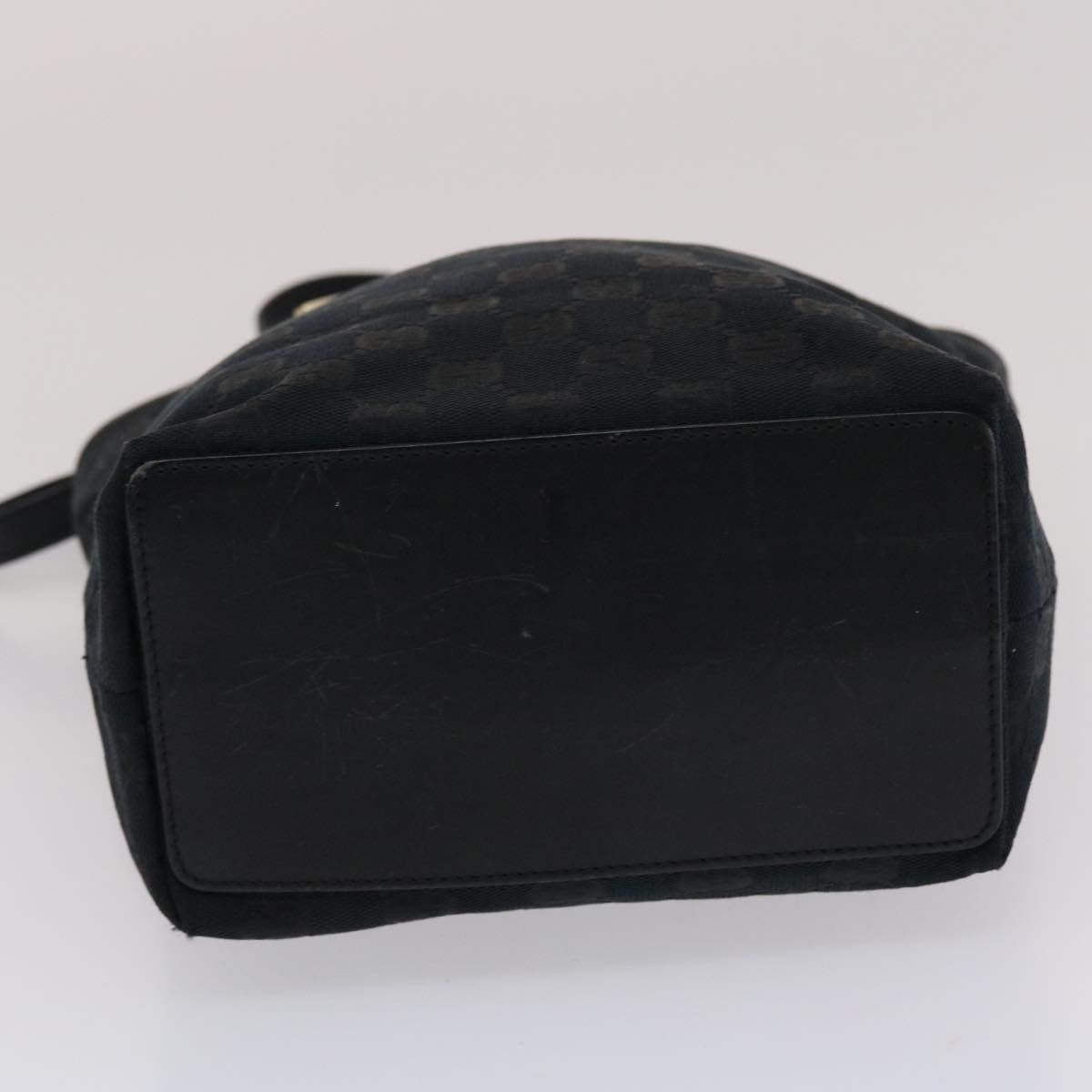GUCCI GG Canvas Hand Bag Black  49083