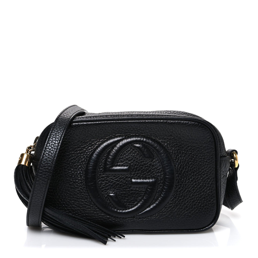 Gucci Pebbled Calfskin Small Soho Disco Bag Black