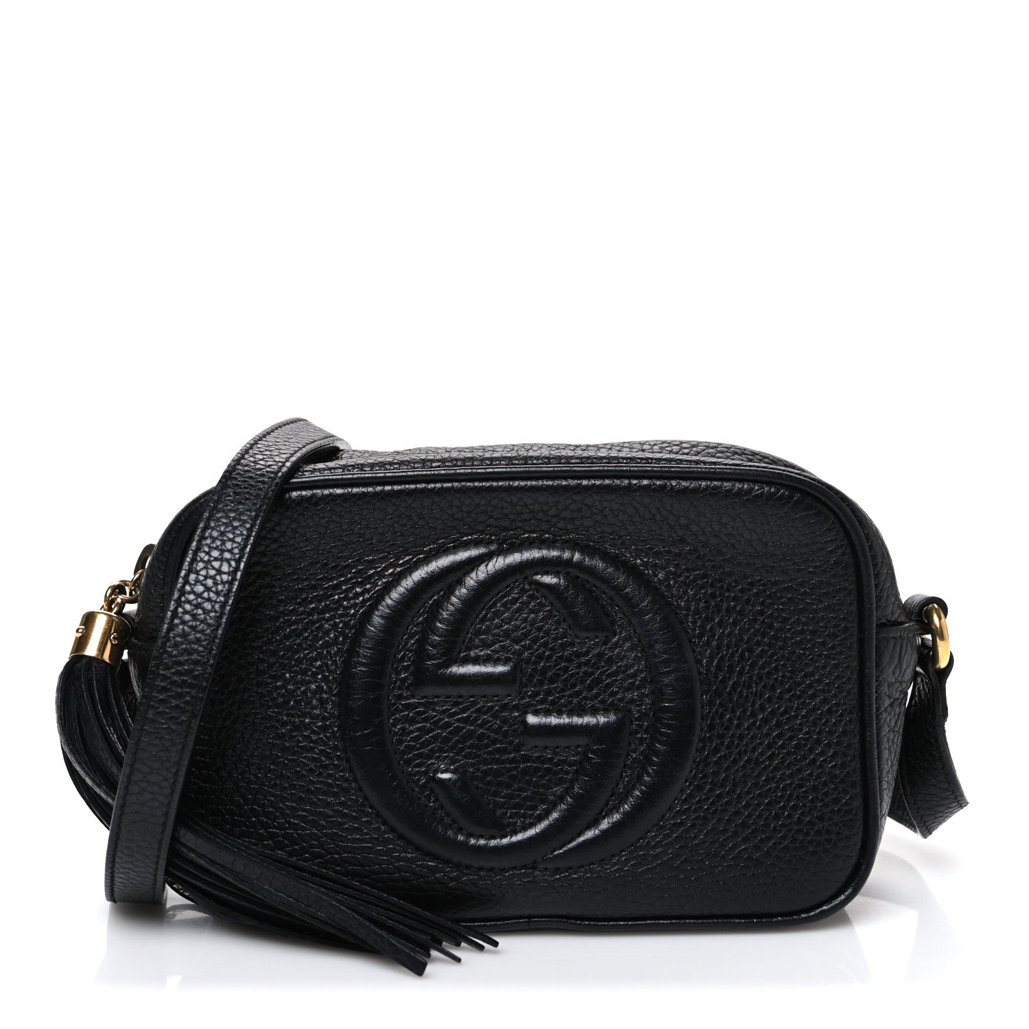 Gucci Pebbled Calfskin Small Soho Disco Bag Black