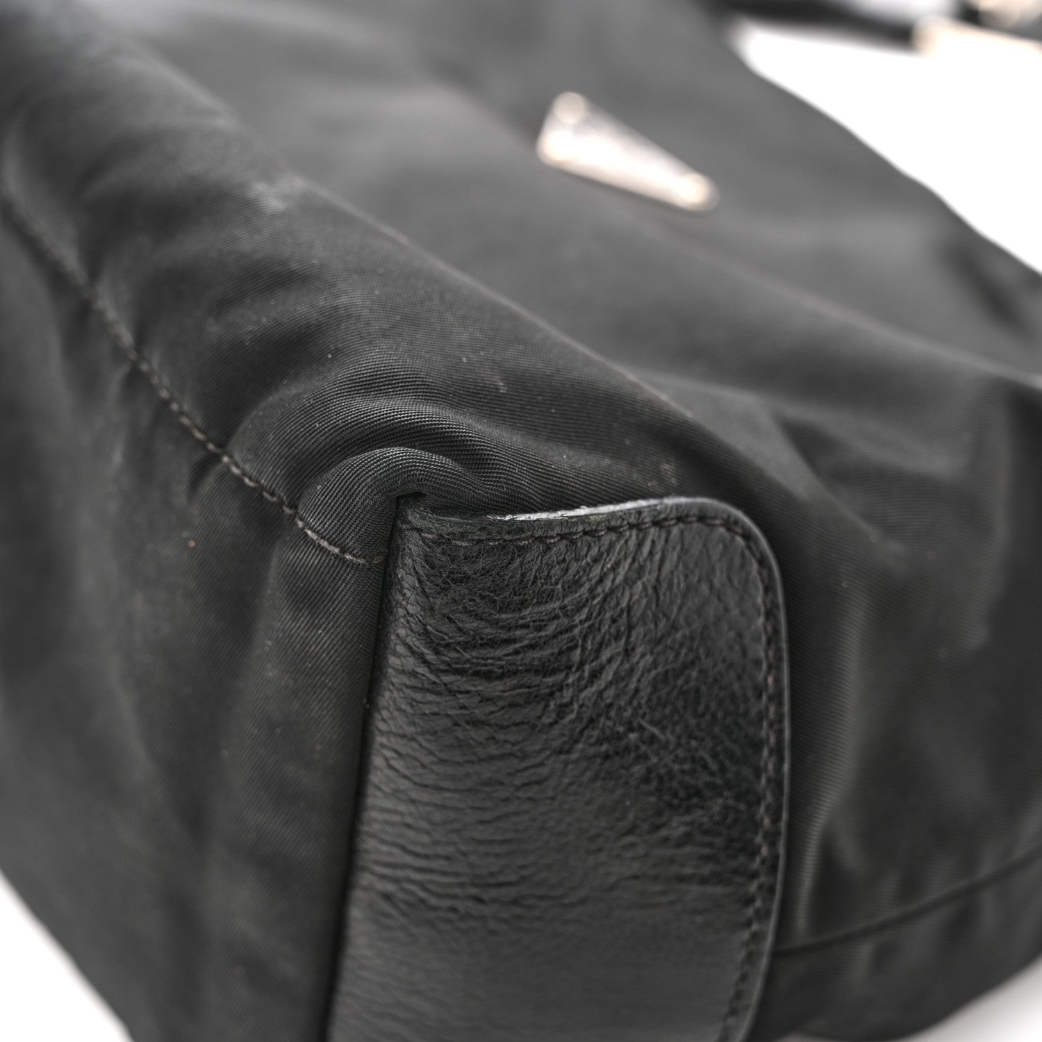 Prada Nylon Shoulder Bag  Black