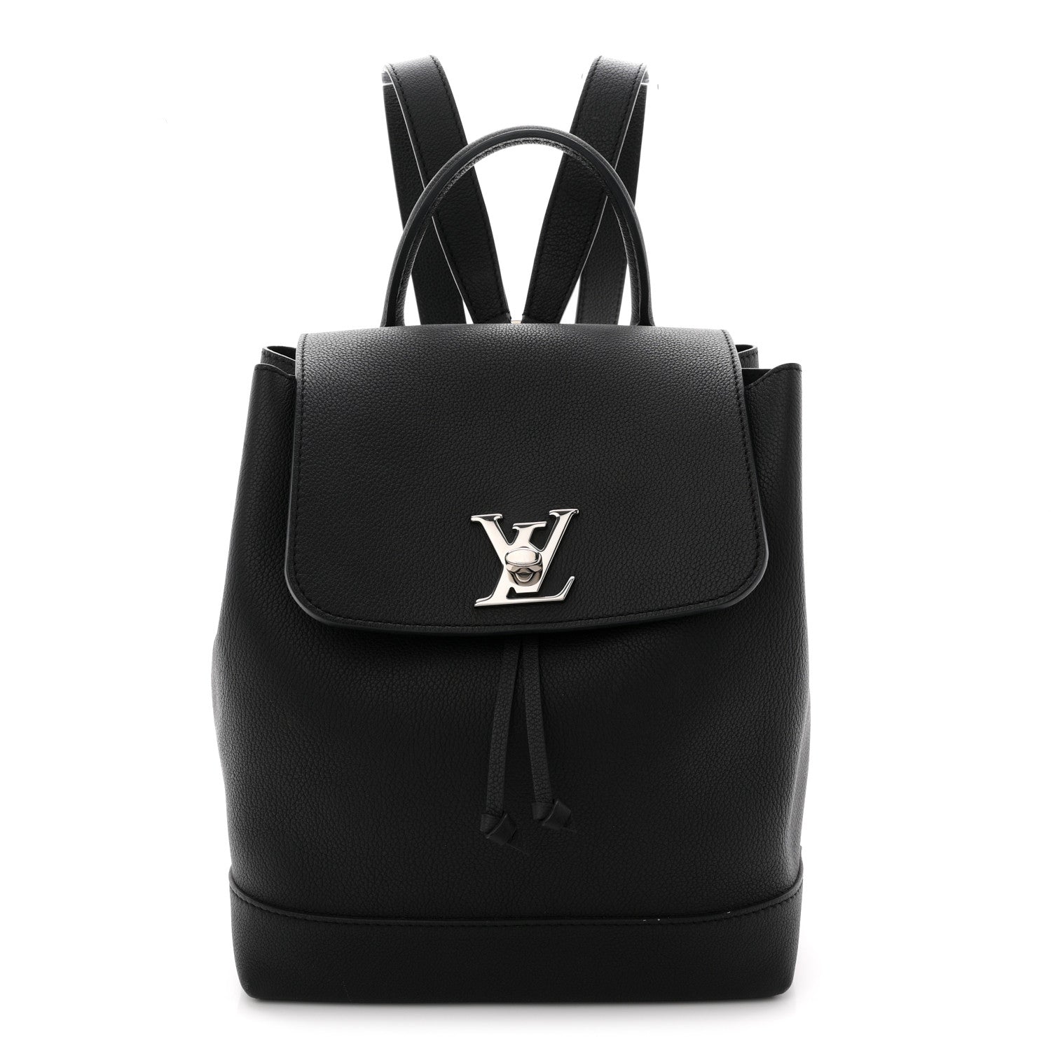 Louis Vuitton Calfskin Lockme Backpack Black