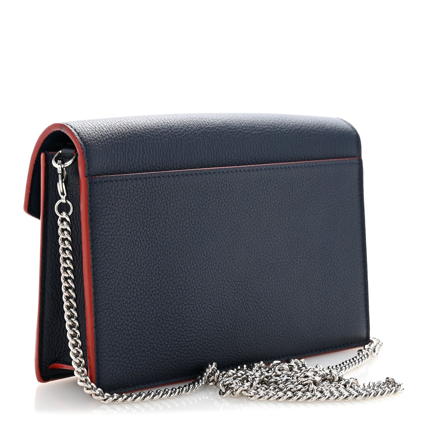 Louis Vuitton Soft Calfskin My Lockme Chain Pochette Marine Rouge