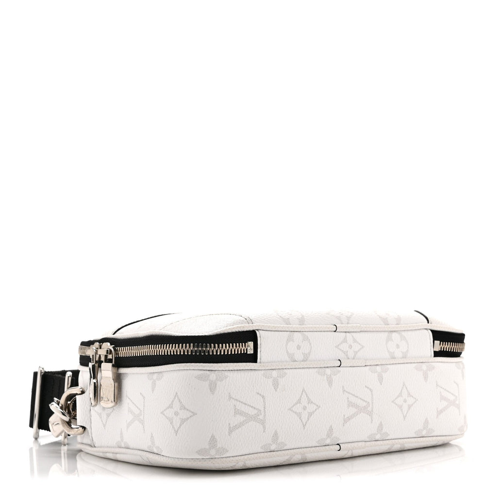 Louis Vuitton Taiga Monogram Alpha Messenger Optic White