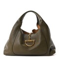 Gucci Grained Calfskin Softbit Maxi Shoulder Bag Forest Green