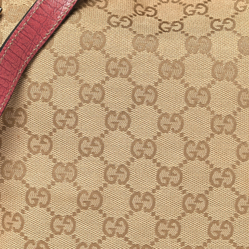 Gucci Monogram Web Jolicoeur Charms Messenger Pink Ebony