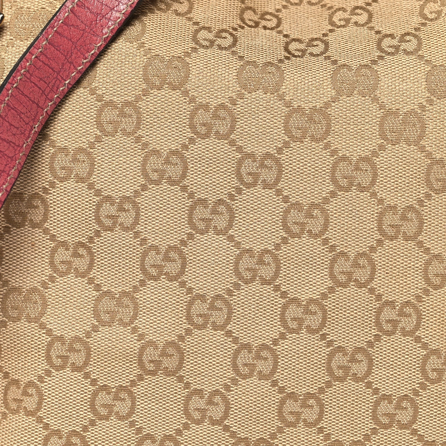 Gucci Monogram Web Jolicoeur Charms Messenger Pink Ebony