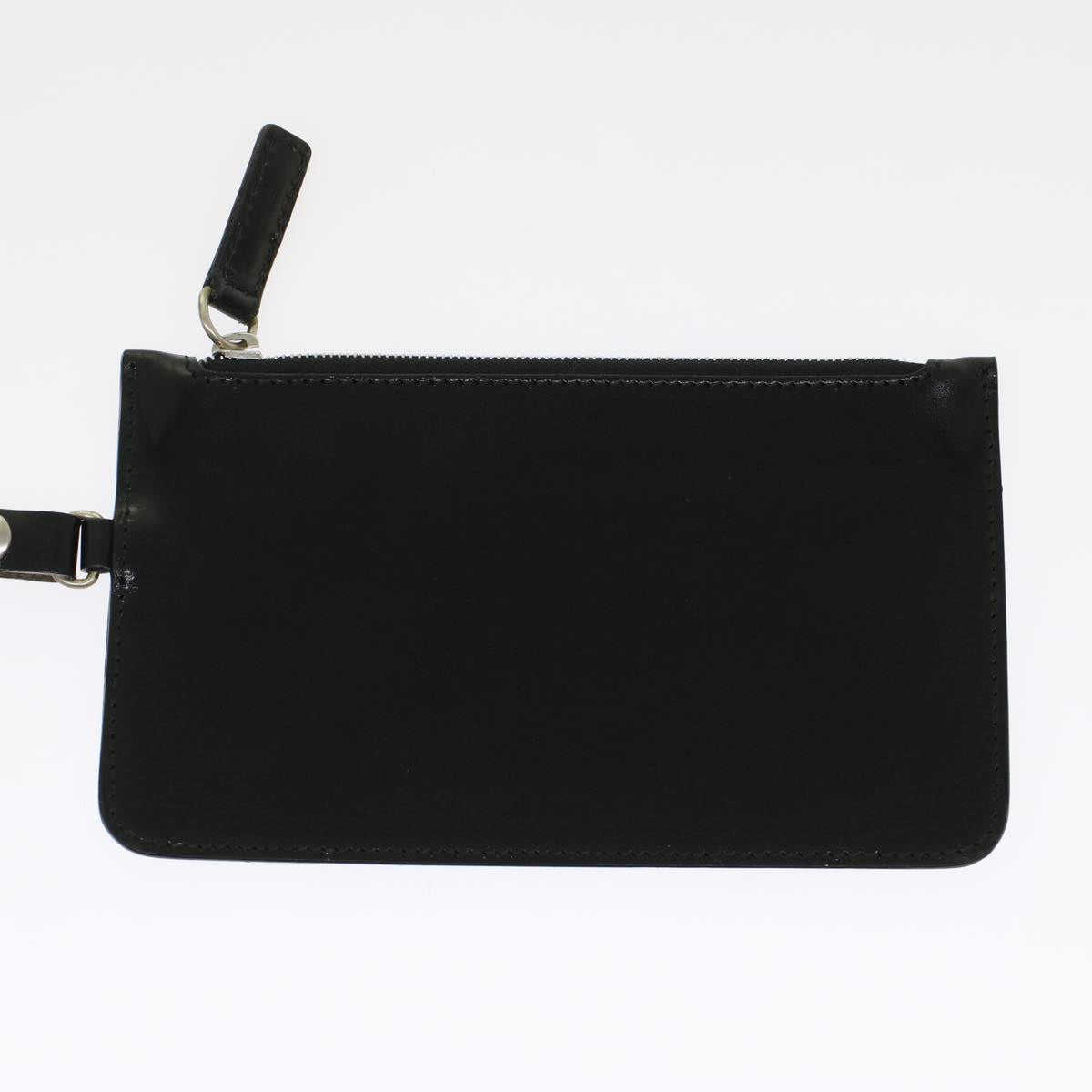 FENDI Zucchino Canvas Tote Bag Nylon Leather Black  49283