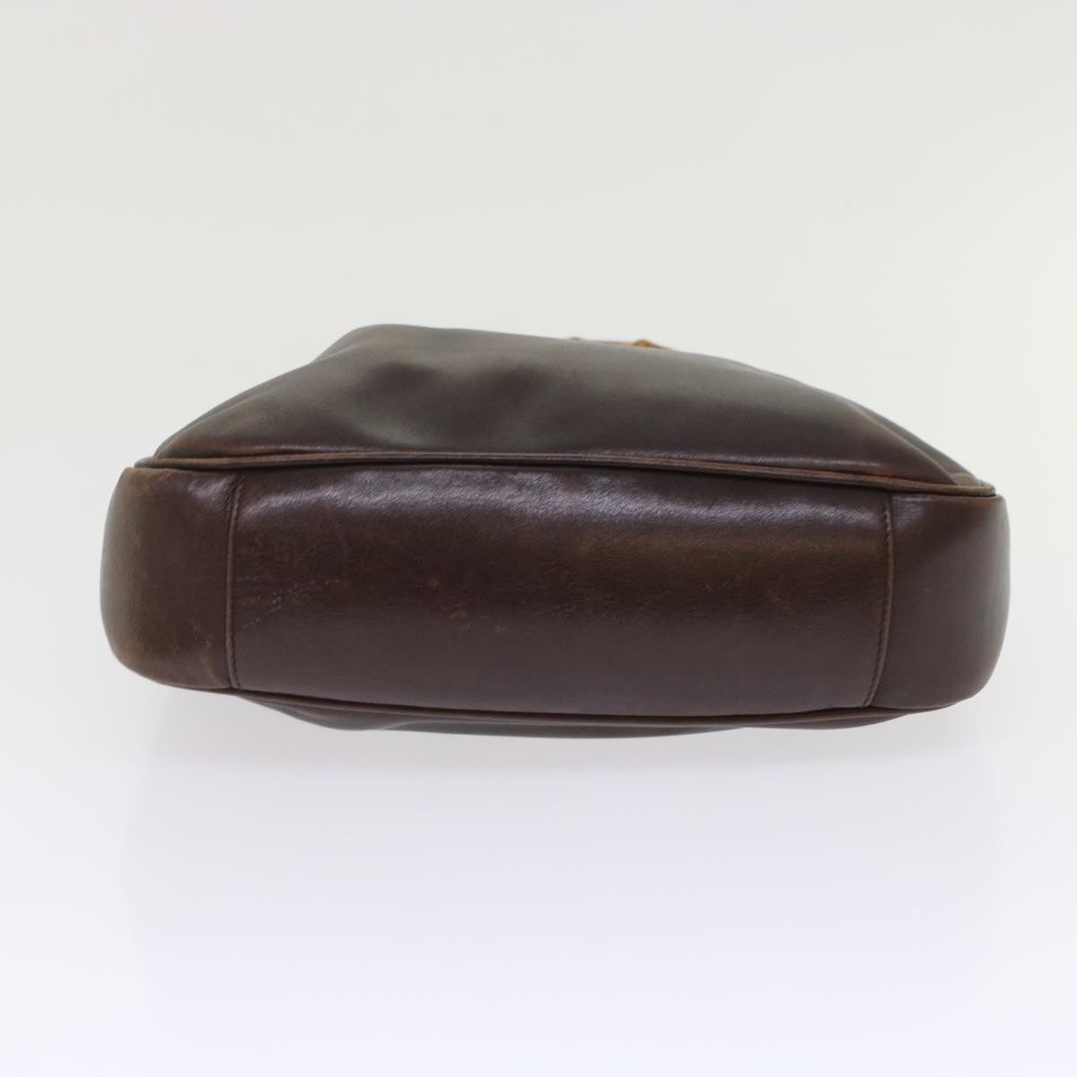 GUCCI Bamboo Hand Bag Leather 2way Brown  49284