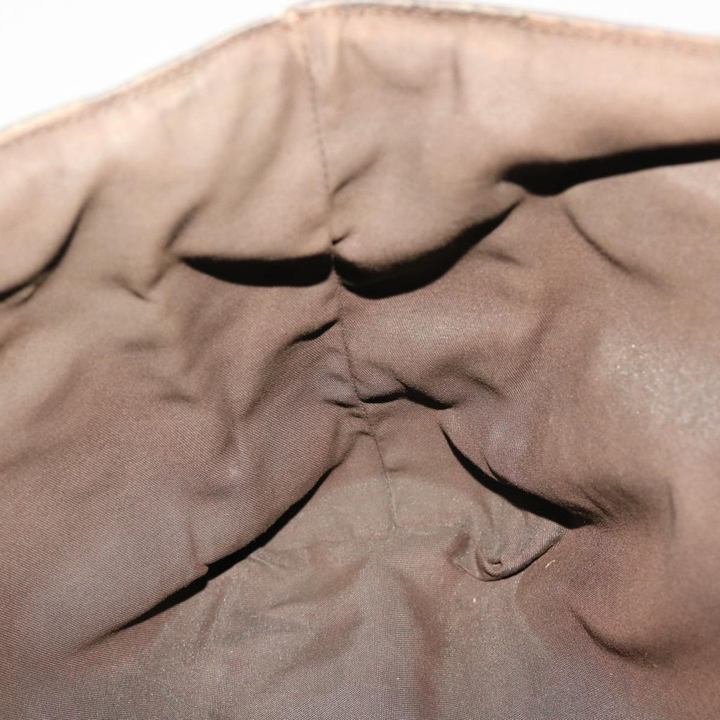 GUCCI GG Canvas Tote Bag Coated Canvas Beige Dark Brown 268639  49291