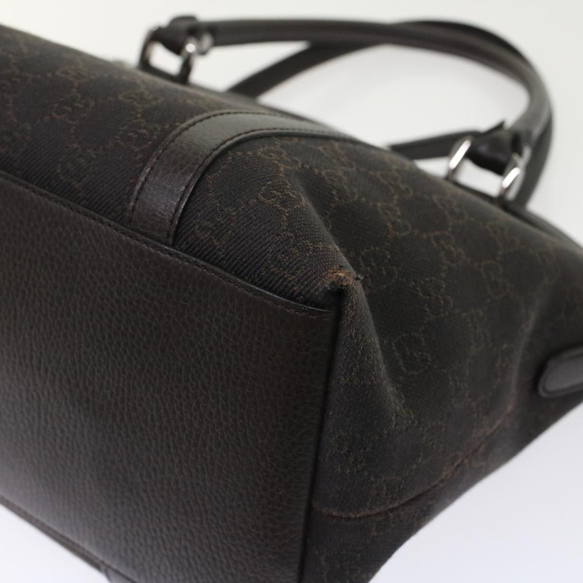 GUCCI GG Canvas Hand Bag 2way Brown  49293