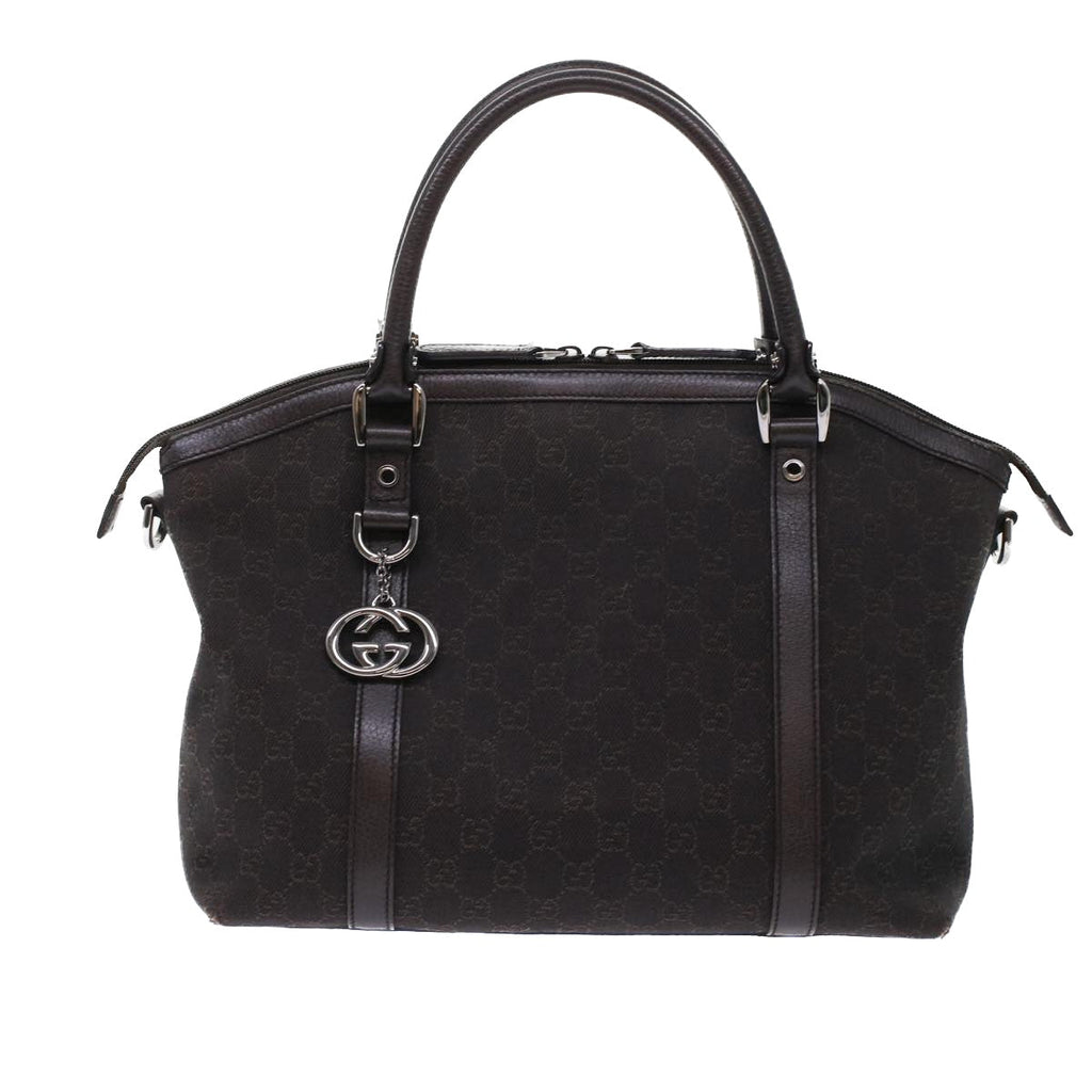 GUCCI GG Canvas Hand Bag 2way Brown  49293