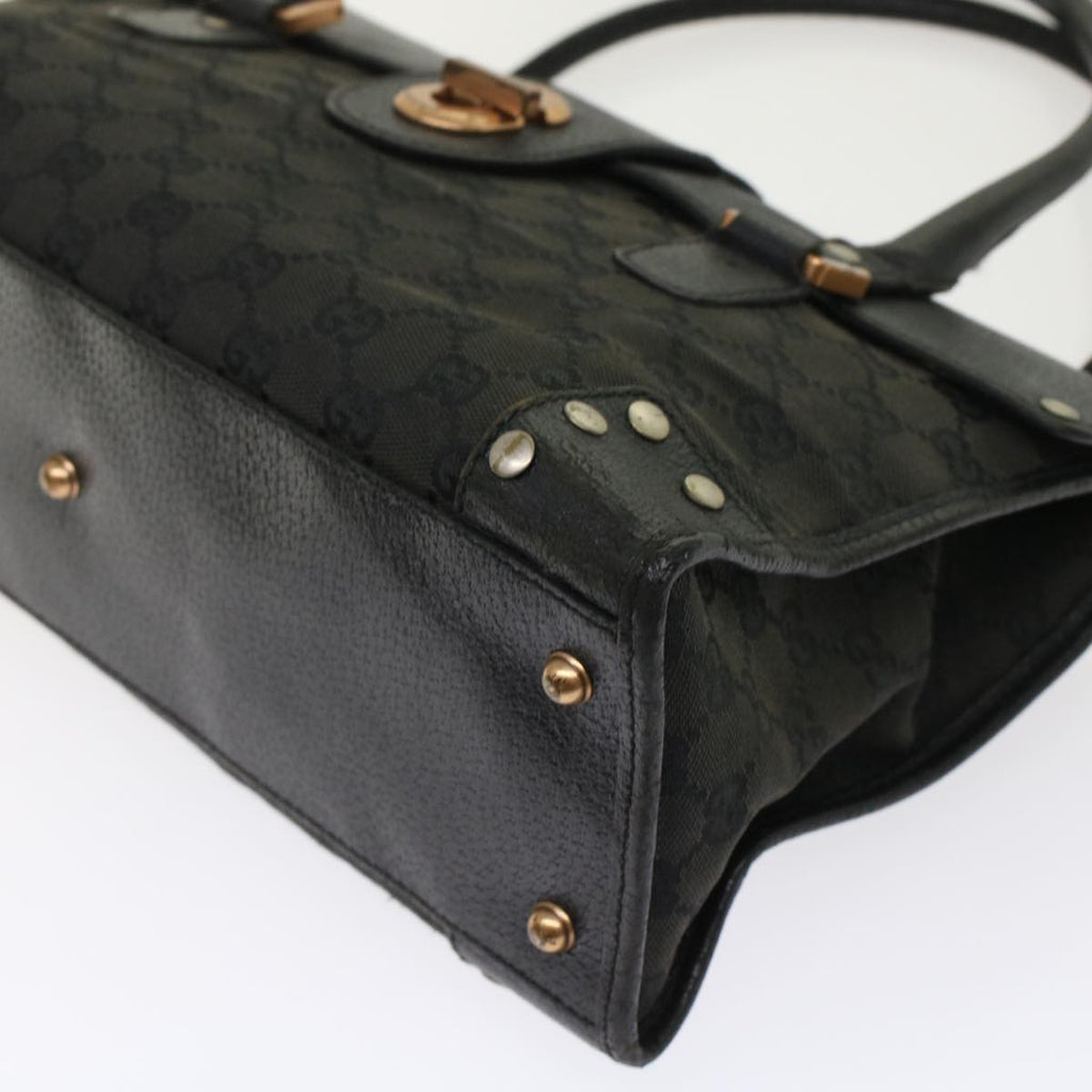 GUCCI GG Canvas Hand Bag Black  49297