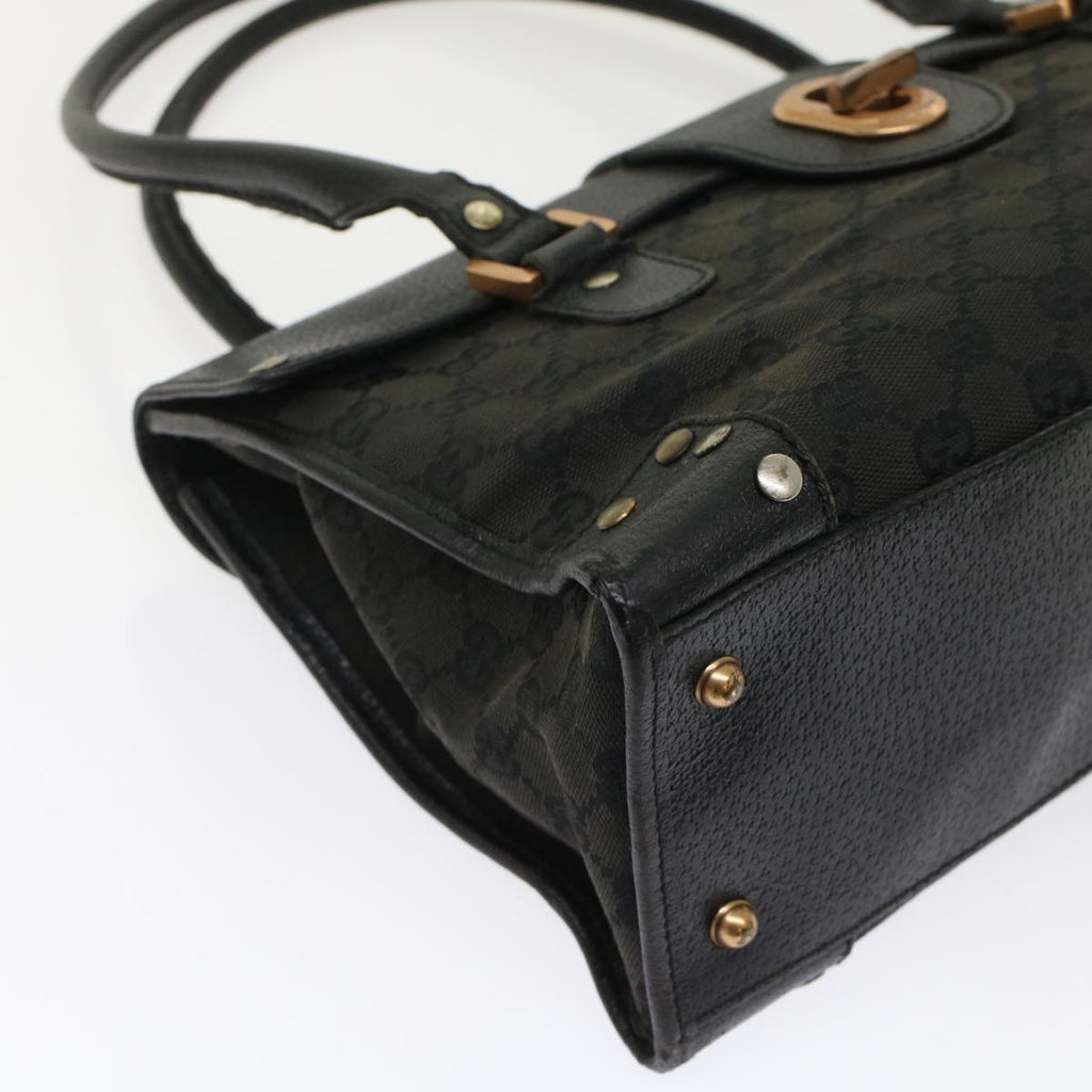 GUCCI GG Canvas Hand Bag Black  49297