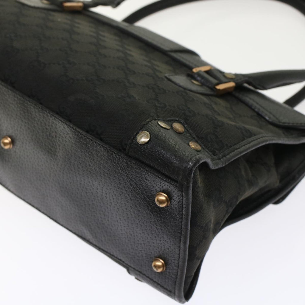 GUCCI GG Canvas Hand Bag Black  49297