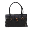 GUCCI GG Canvas Hand Bag Black  49297