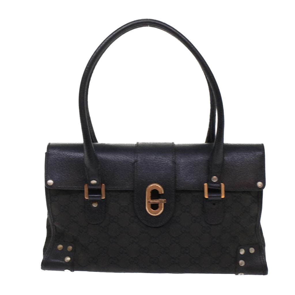 GUCCI GG Canvas Hand Bag Black  49297