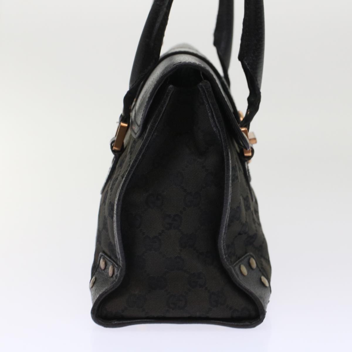 GUCCI GG Canvas Hand Bag Black  49297