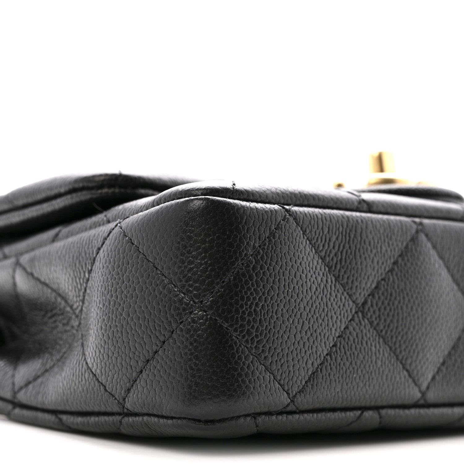 Chanel Caviar Quilted Mini Sweetheart Rectangular Flap Black