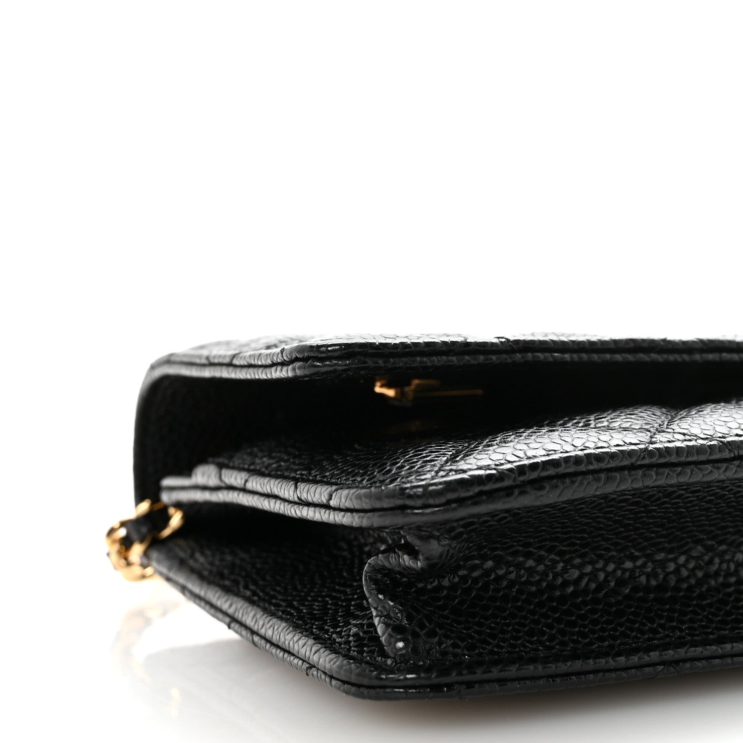 Chanel Caviar Quilted Wallet on Chain WOC Black