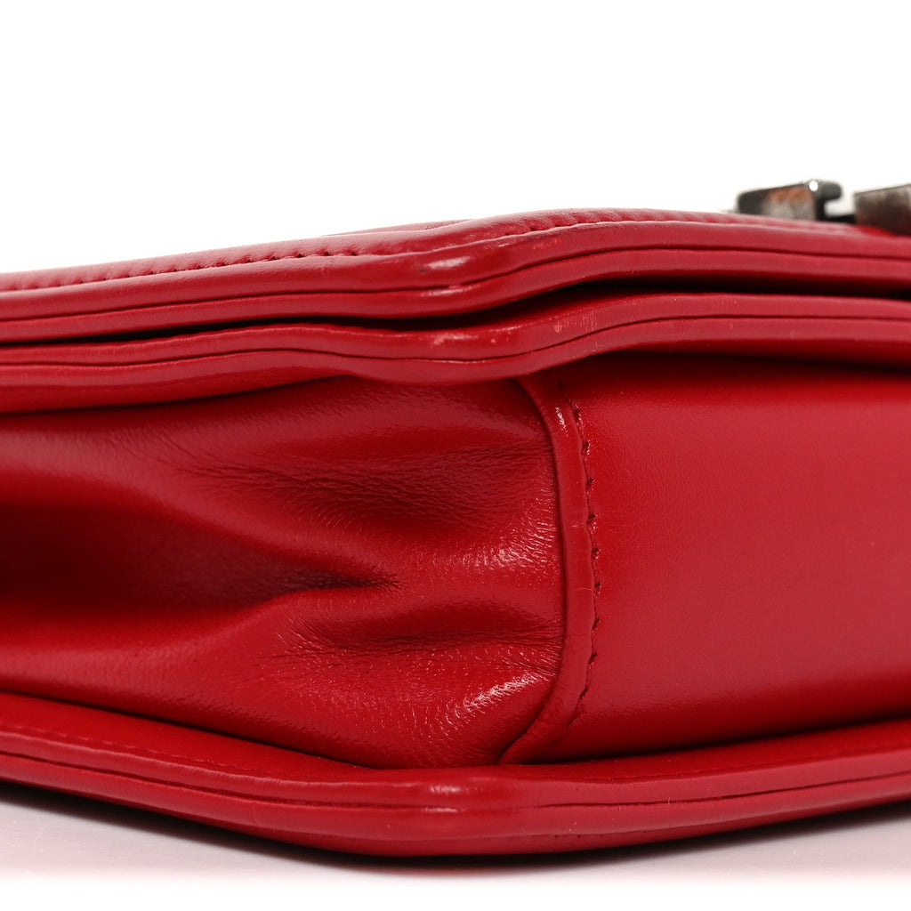 Chanel Galuchat Stingray Small Boy Flap Red