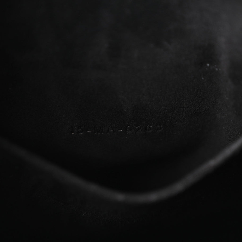 Christian Dior Calfskin CD Embossed Medium C'est Chain Bucket Bag Black