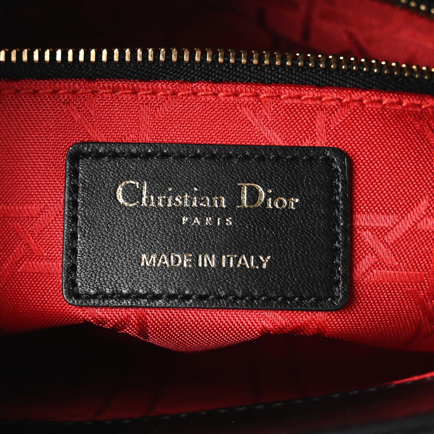 Christian Dior Lambskin Cannage Small My ABCDior Lady Dior Black