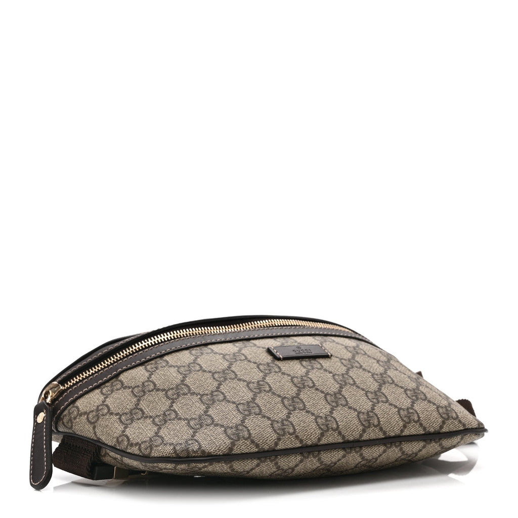 Gucci GG Supreme Monogram Belt Bag Dark Brown
