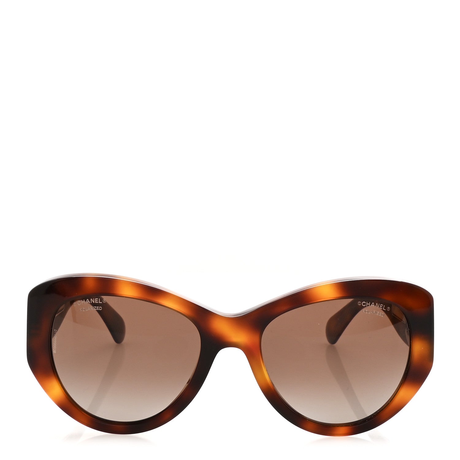 Acetate Polarized Butterfly Large CC Sunglasses 5492-A Tortoise