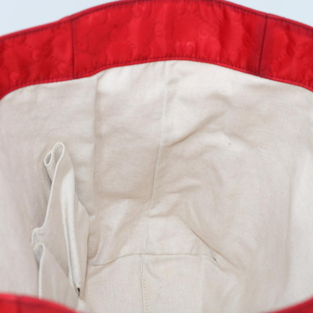 GUCCI GG Canvas Hand Bag Red 282439  49409