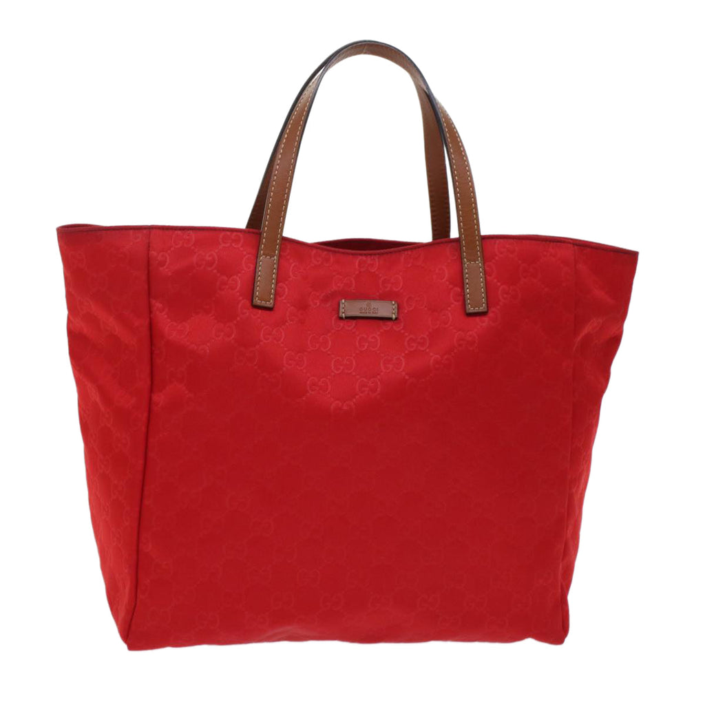 GUCCI GG Canvas Hand Bag Red 282439  49409