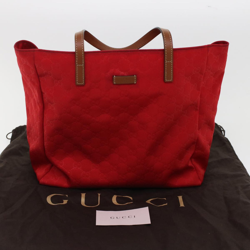 GUCCI GG Canvas Hand Bag Red 282439  49409