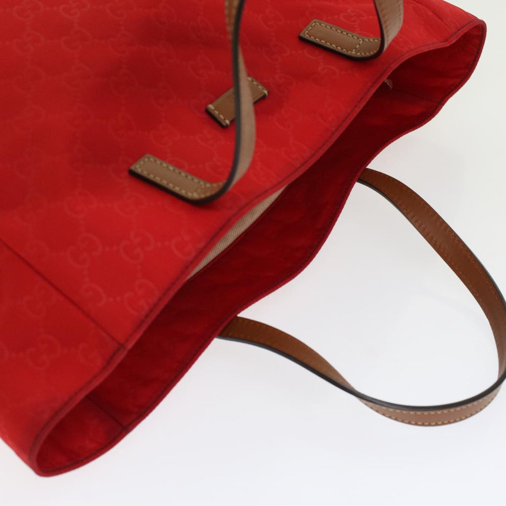 GUCCI GG Canvas Hand Bag Red 282439  49409