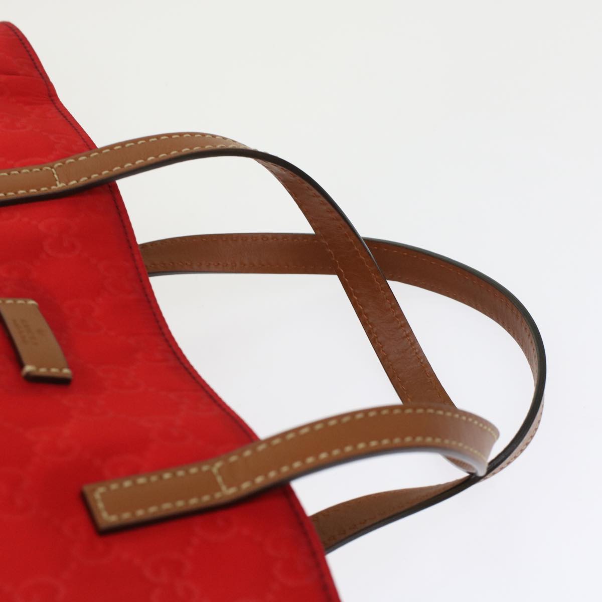 GUCCI GG Canvas Hand Bag Red 282439  49409