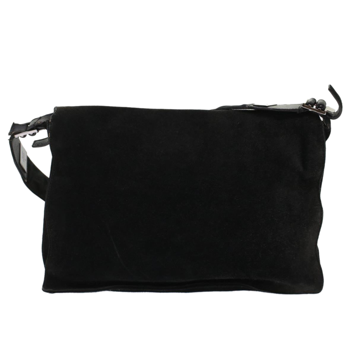 GUCCI Shoulder Bag Suede Black  49411