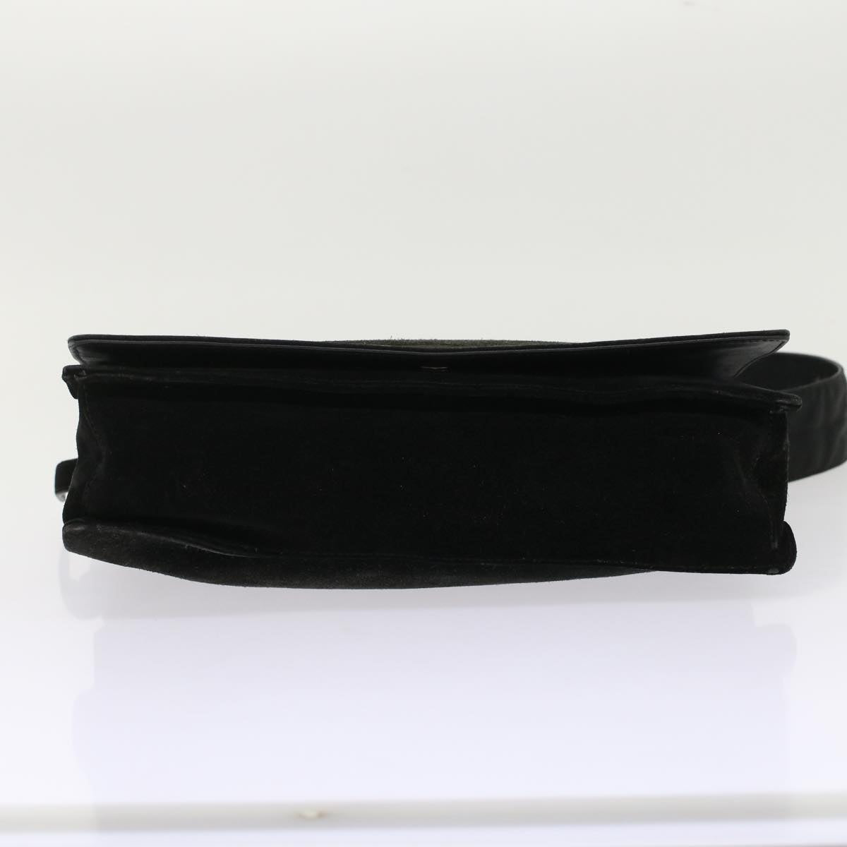 GUCCI Shoulder Bag Suede Black  49411
