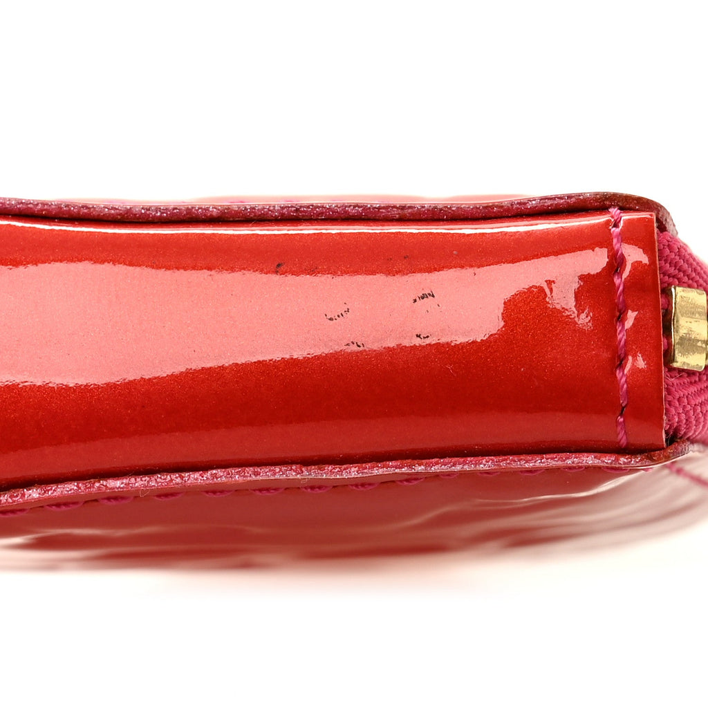 Louis Vuitton Vernis Heart Coin Purse Rose Pop