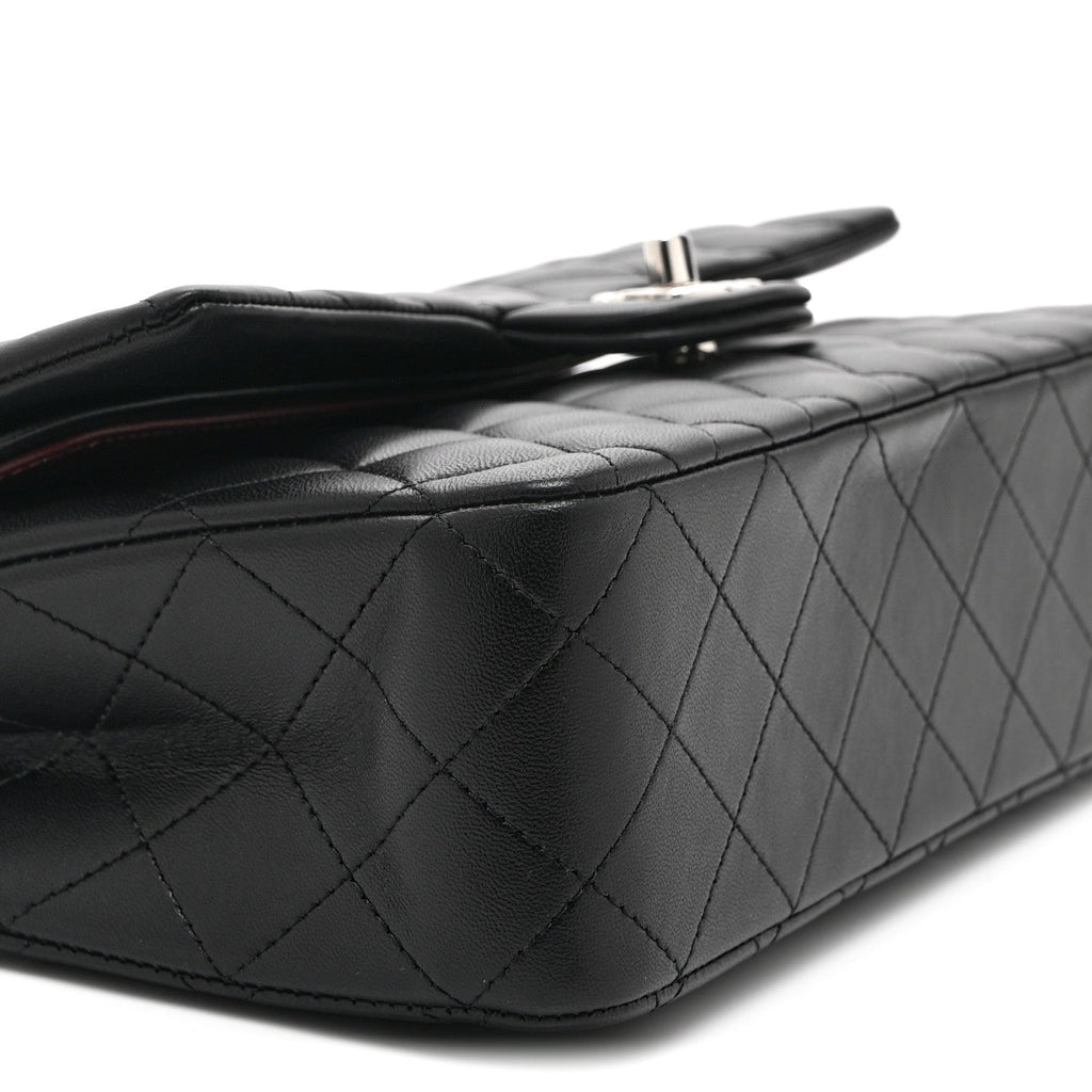 Chanel Lambskin Quilted Medium Double Flap Black