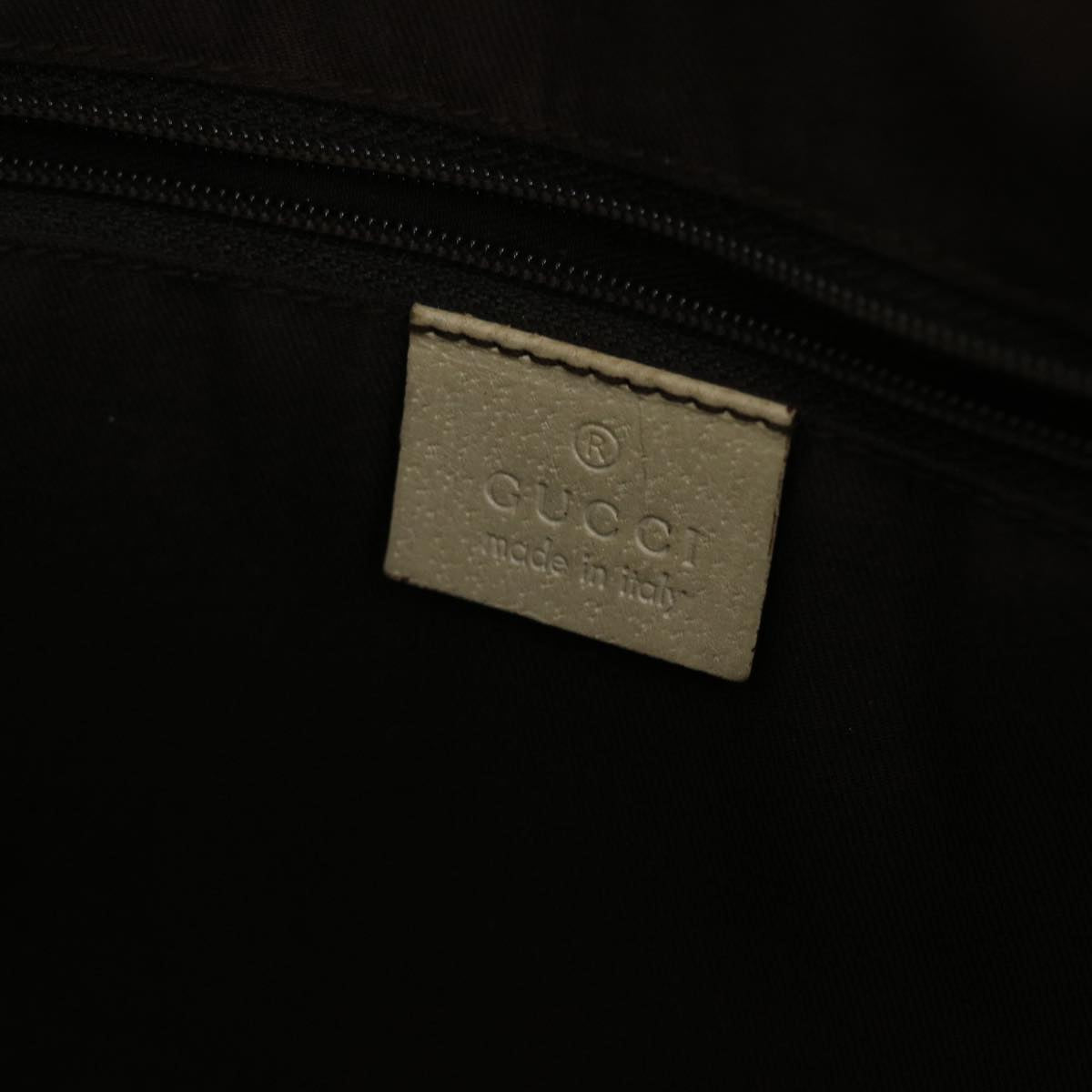 GUCCI GG Canvas Shoulder Bag Leather Beige 141470  49445