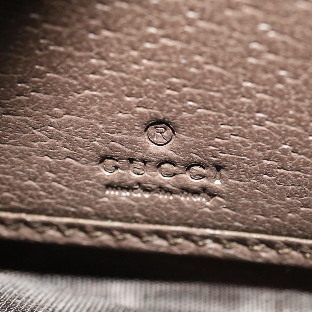 GUCCI GG Canvas Web Sherry Line Ophidia Long Wallet Beige Red 523154  49471