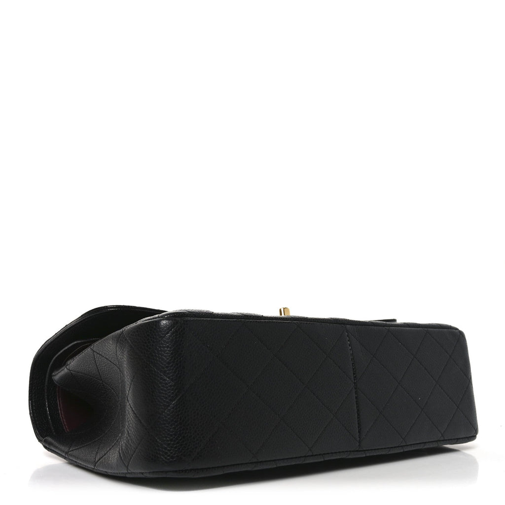 Chanel Caviar Quilted Jumbo Double Flap Black