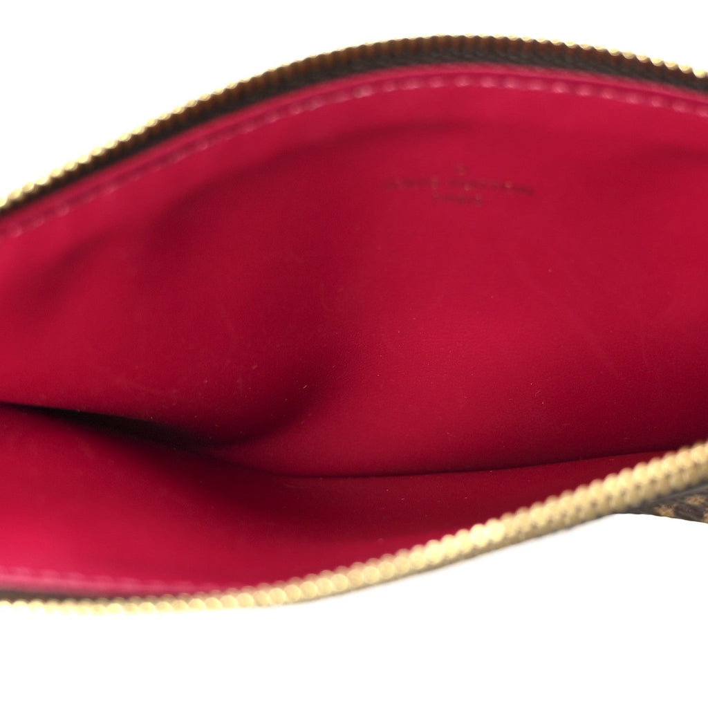 Louis Vuitton Monogram Pochette Felicie Chain Wallet Fuchsia