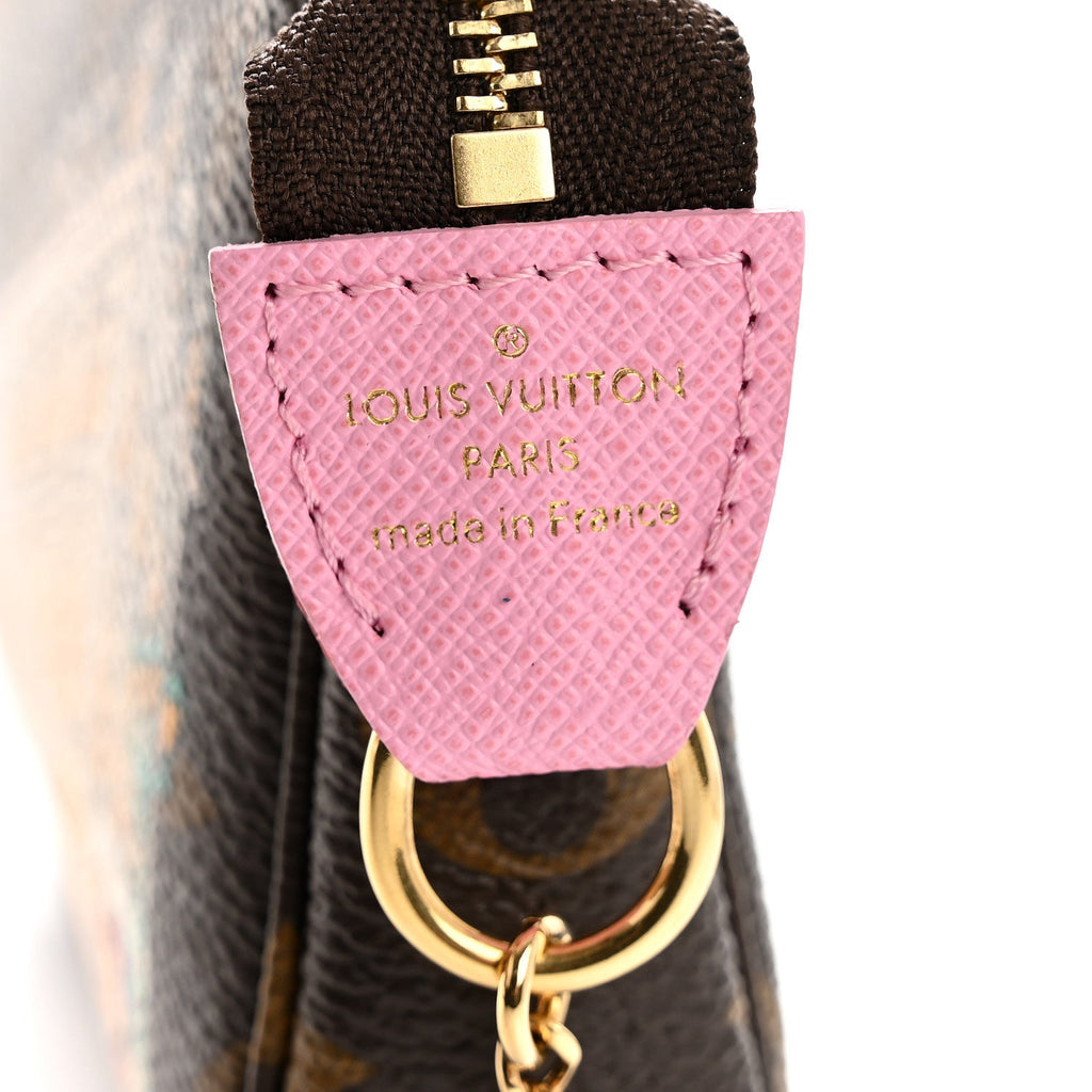Louis Vuitton Monogram 2022 Christmas Animation Paris Mini Pochette Accessories Pink