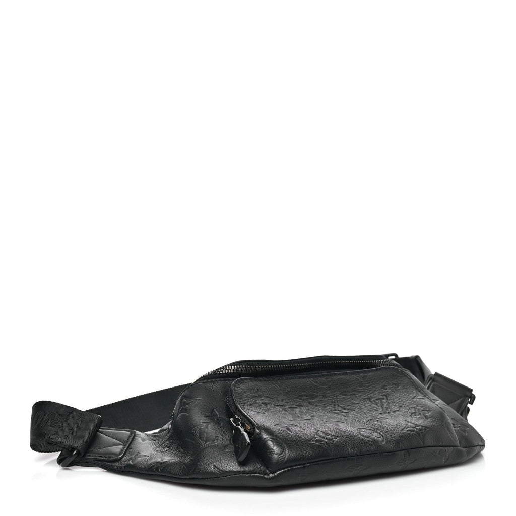 Louis Vuitton Calfskin Monogram Shadow Rush BumBag Black