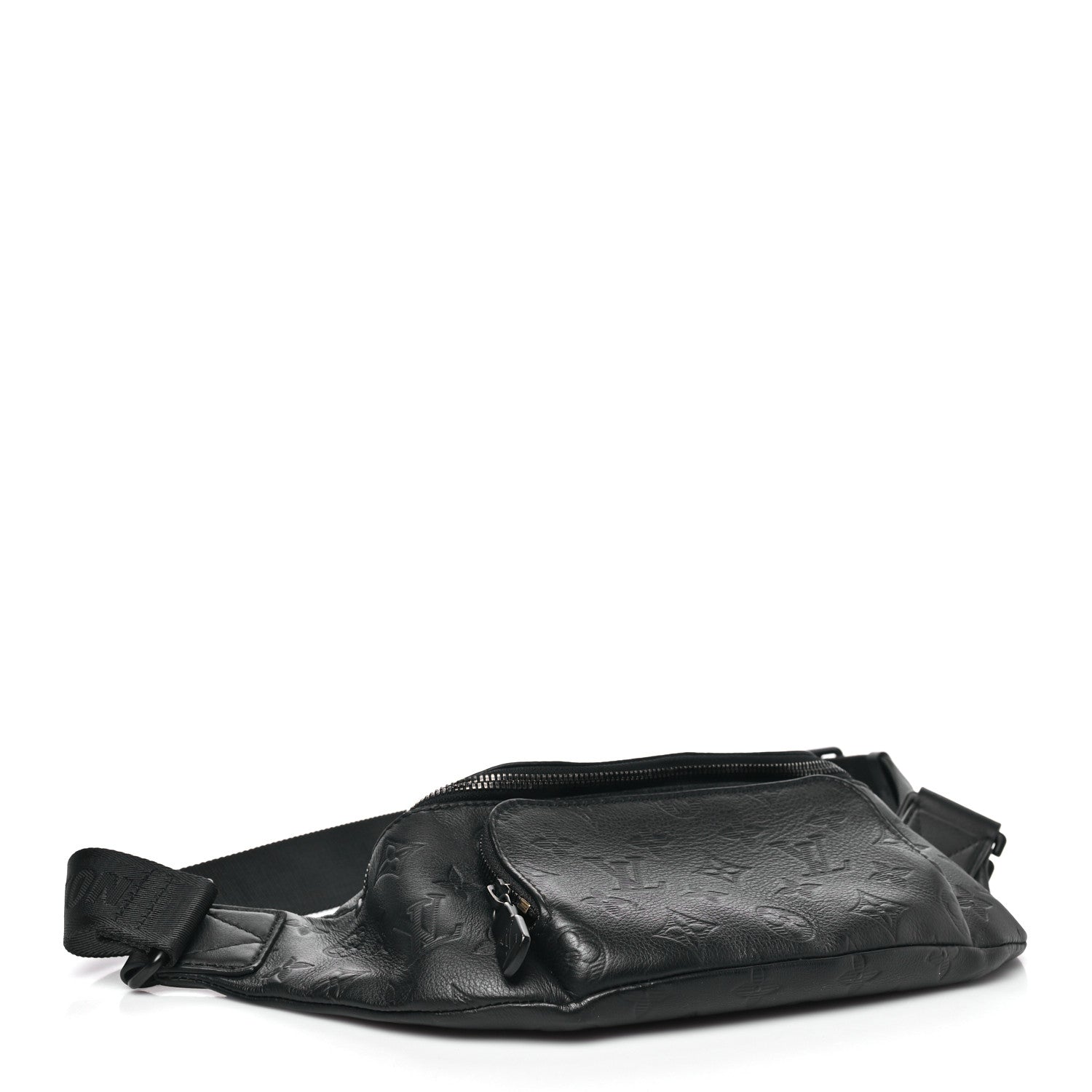 Louis Vuitton Calfskin Monogram Shadow Rush BumBag Black